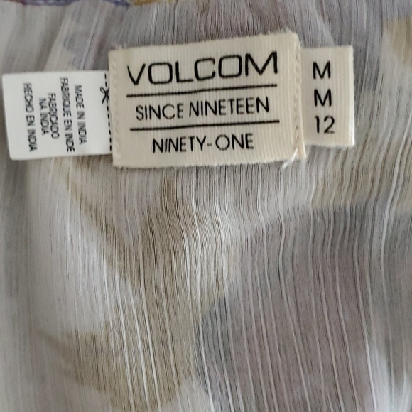 Volcom floral print strapless dress in size M - Picture 4 of 4